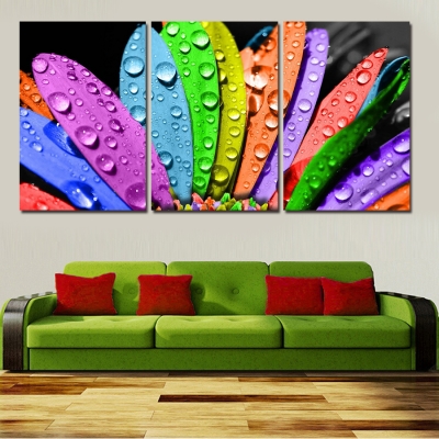 new framed 5 pcs large hd colorful leaves with frame canvas print painting for living room wall art picture gift decoration home