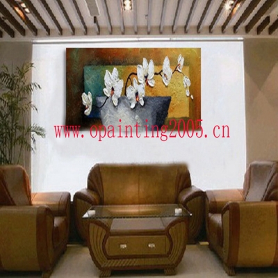 sofa wall background paintings handmade living room painting abstract canvas butterfly orchid flowers vertical picture