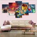 unframed 5 pcs abstract hd lion wall picture decorative art print painting on canvas for living room home decoration