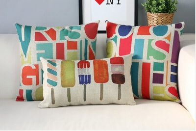 18"x18" detective colorful simple surrounding holmes the british sofa cotton linen blending cushion cover pillow