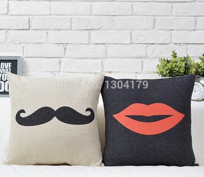 2014 new pop art posters the classic red and black cushion cover thick cotton linen pillow cover home decor sofa cushions