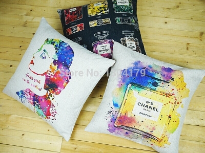 3pcs/lot 45x45cm cotton pillow cushion cover,creative decoration for home sofa, car pillow cushions, gifts for new house