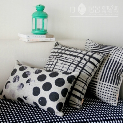 45x45cm luxury black and white cushion cover, throw pillow case, home decoration for sofa cars,