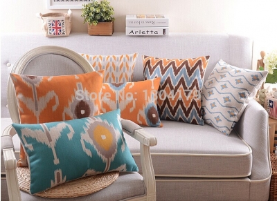 4pcs/lot 18"color cotton linen decorative throw pillow cover sofa cushion cover / home decor pillows cover