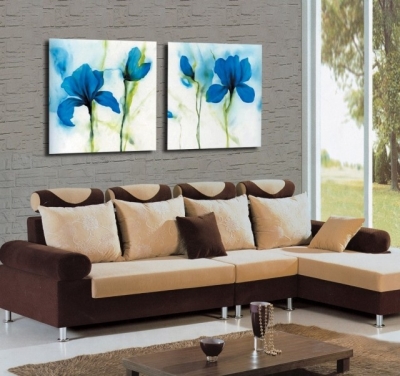 bluelover modern chinese style painting murals decorative painting frame painting the living room sofa background painting print