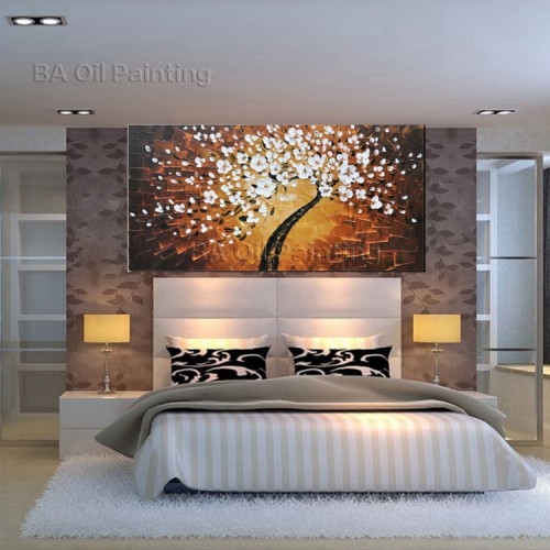 christmascanvas painting handmade modern landscape canvas home decoration wall pictures for living room