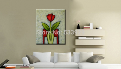 discount abstract flower hand painted oil painting on canvas home decor on canvas home decorative art picture