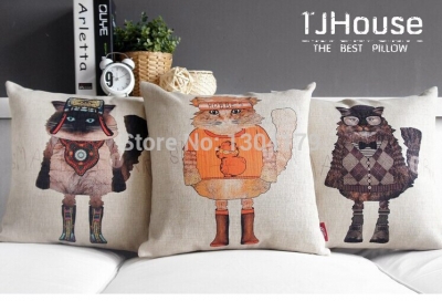 fashion cat custom whole 45*45cm cat cushion cover ,pillowcase, throw pillow having with this cushion cozy feel