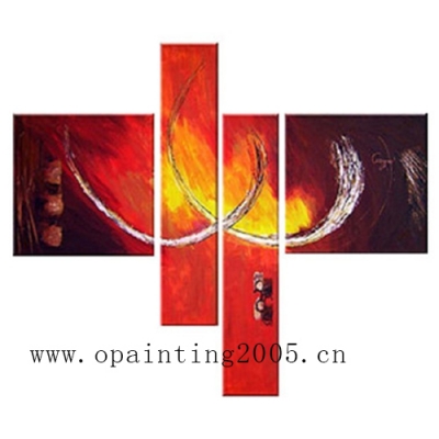 hand painted modern pictures on canvas abstract group of oil paintings for living room wall art decor canvas red paintings