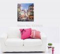 modern tds-hx032 yong-a stroll in montmartre art printed painting on canvas for home living room wall decoration