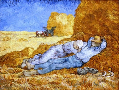 rest from work of vincent van gogh handmade reproduction oil painting on canvas wall art picture for living room home decoration