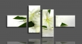 shopping the beautiful white lilies 4 panels/set hd picture canvas print painting artwork wall art the picture
