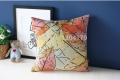 1 pcs/lot english cotton linen fabric cushion cover pillow cover pillow case 45cm*45cm (18x18 inch)