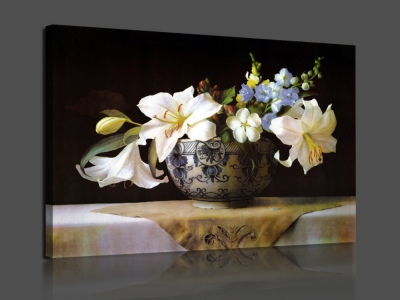 1pcs hd art picture decorative giclee print purple flower canvas prints classical oil painting printed on canvas 30cmx45cm