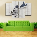 2016 banksy unframed 4 panel large hd picture modern home wall decor canvas print painting for house decorate