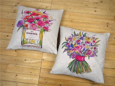 2pcs/lot vintage crown royal pillow cushion covers capa almofada decorativa flower couch pillowcases