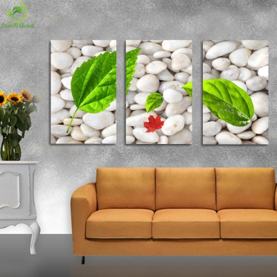 3 panel picture oil painting canvas painting leaf landscape picture home decaration for living room printing on canvas(no frame)