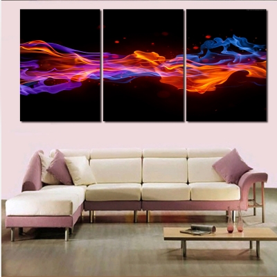 3 pcs wall art abstract flame modern hd picture home decoration living room canvas print painting picture canvas picture