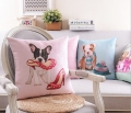 4pcs/lot whole cartoon owl and rabbits and baboons cotton cushion pillows sofa cushion cover pillow cover