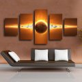 5 piece sell sunrise modern home wall decor canvas picture art hd print painting set of 5 each canvas arts unframed