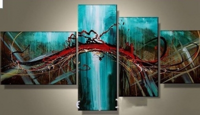 big size handpainted the red and black high q. wall decor modern abstract oil paintings on canvas