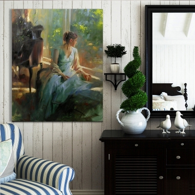 discount lady oil painting handed-painted oil painting on canvas oil painting for home decor