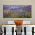 est claude monet purple waterlilies hand painted oil painting on canvas abstract oil painting