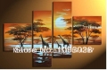 hand-painted wall art the giraffe sun home decoration modern abstract landscape oil painting on canvas wkh0042