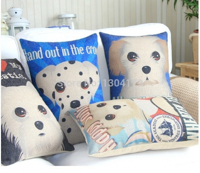 lovers man & wife creative cat 35cm*50cm retro vintage cute cartoon dog plush pillow cushion cushion car