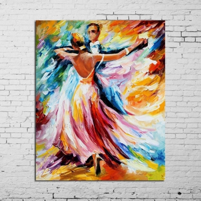 no frame skilled artist pure handmade abstract knife painting dancer oil painting on canvas spanish abstract lady dancer picture
