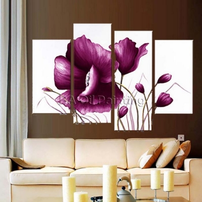 oil painting modern living room wall decor canvas painting plum flower picture handpainted art romance flower landscape wall