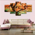 unframed 5 pcs art pictures large hd modern home wall decor abstract canvas print oil painting