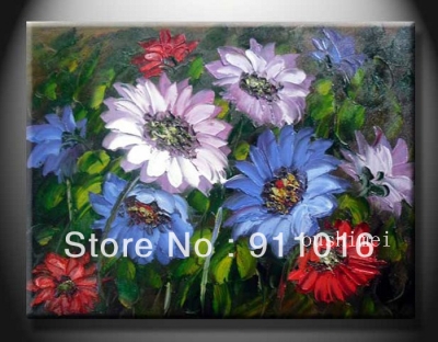 wall art home decor modern picture biggest flower for love on canvas oil painting handmade wall art knife pictures