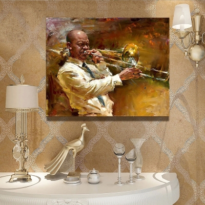 whole musician hand painted painting oil painting on canvas home decorative art picture