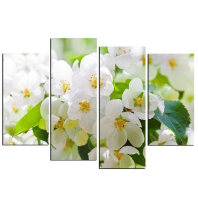 4 panels cherry blossom painting canvas painting wall pictures for living room modern painting canvas print wall decor f/1032