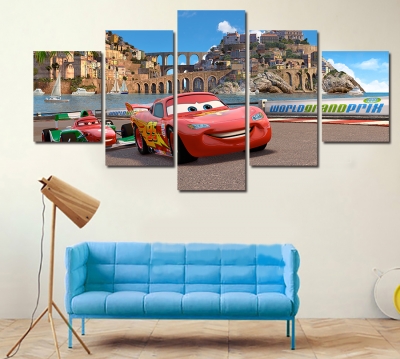 5 piece hd cars po modern home wall decor canvas picture art hd print painting on canvas artworks delivery