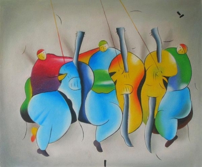 abstract figure hand painted oil painting on canvas tds-cx361---60x90cm