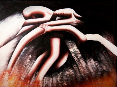 abstract figure hand painted oil painting on canvas tds-cx460---60x90cm