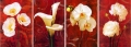 abstract flower hand painted 4 pieces group oil painting on canvas tds-th250