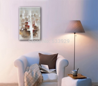 abstract paris landscape hand painted oil painting on canvas tds-cx249---60x90cm