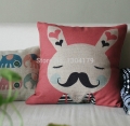 euphoria home decoration cushion cover pillow shell cotton linen blend super vivid mr.rabbit print 18