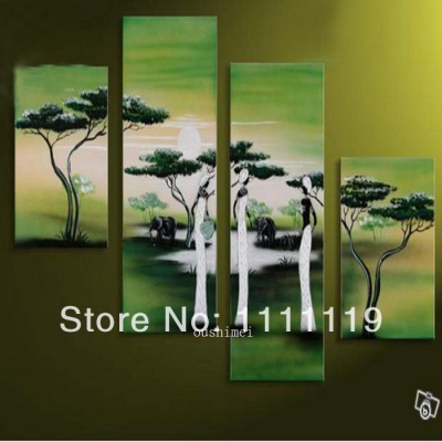 handmade canvas art hang oil painting on wall tree paintings for living room modern picture for room wall decor landsscape