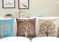 new colorful drawing owl linen cotton pillow cover/ cushion cover sofa cushion office nap cushion 3pcs/lot