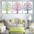 sell modern oil painting happiness tree wall painting home decorative art picture paint on canvas abstract landscape