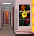 3 panels color flowers canvas wall art abstract painting modern flowers print pictures art oil style painting home decoration