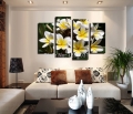 4 panels best-selling flowers modern home decoration oil painting on canvas unframed
