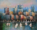 abstract building hand painted oil painting on canvas tds-cx443---60x90cm