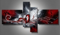 abstract hand painted 4 pieces group oil painting on canvas tds-th158