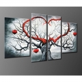 big size canvas painting manufacturers selling pure hand-painted oil paintings abstract painting gray love sitting room wk2186