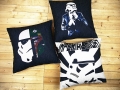 black and white american classic star wars series linen cotton pillow cushion ,throw pillow case, home sofa car decoration